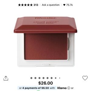 Glossier Cloud Paint Plush Blush - STORM